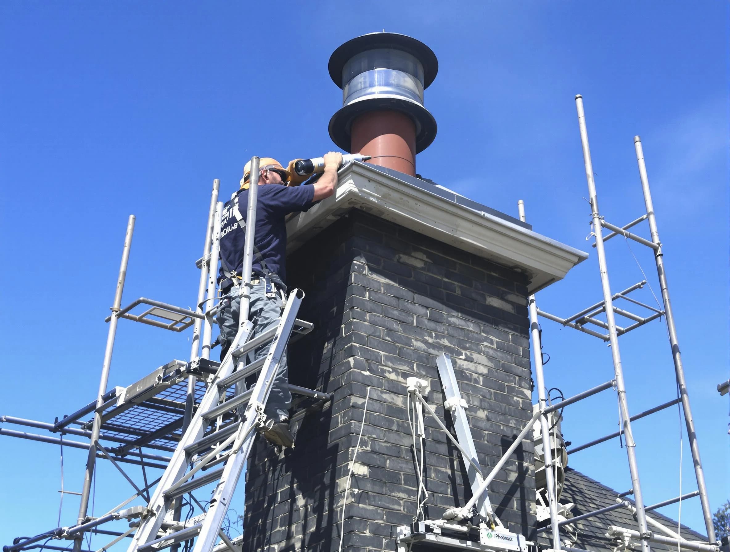 Sturdy chimney crown finished by Passaic Chimney Sweep in Passaic, NJ