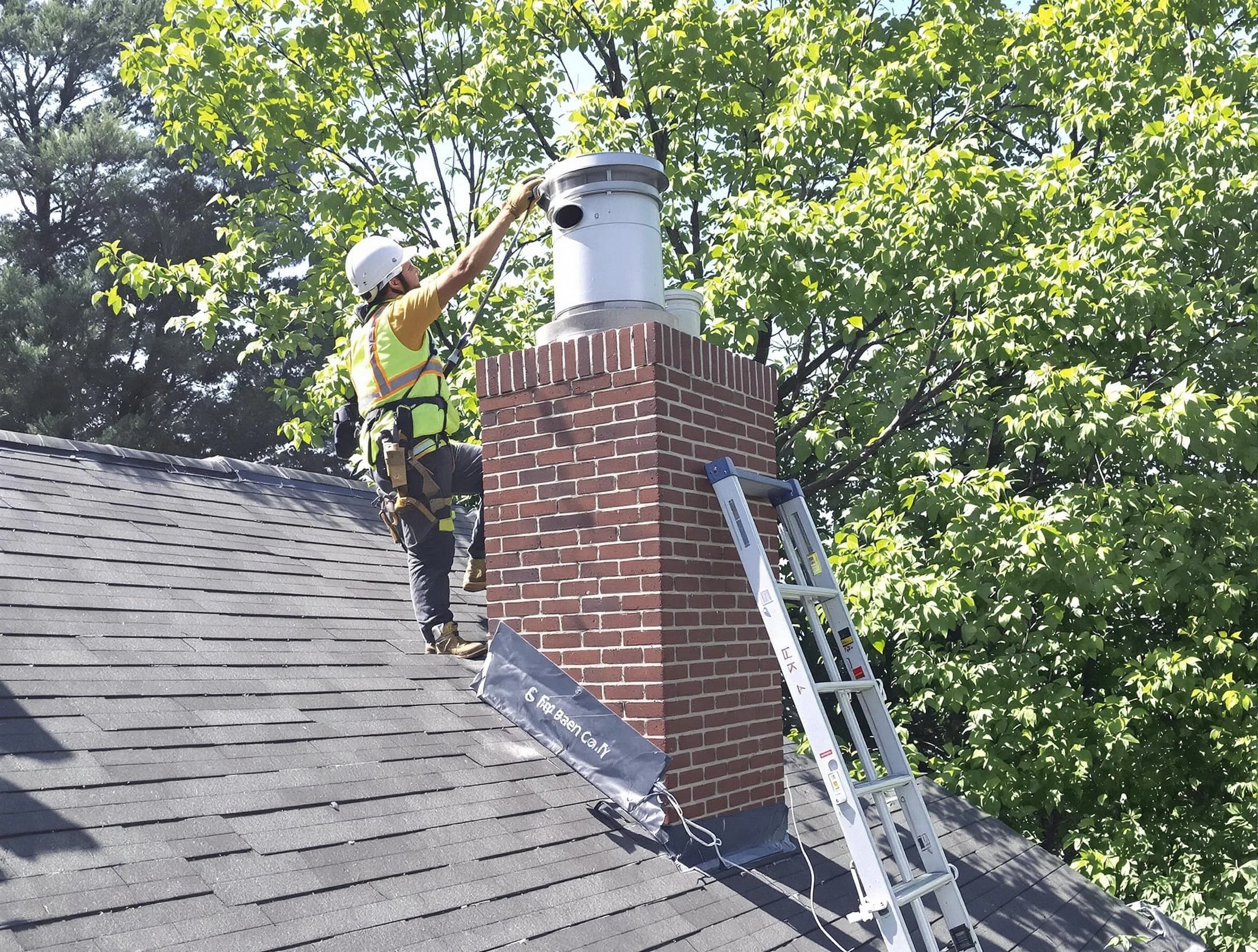 Chimney liner inspection by Passaic Chimney Sweep in Passaic, NJ