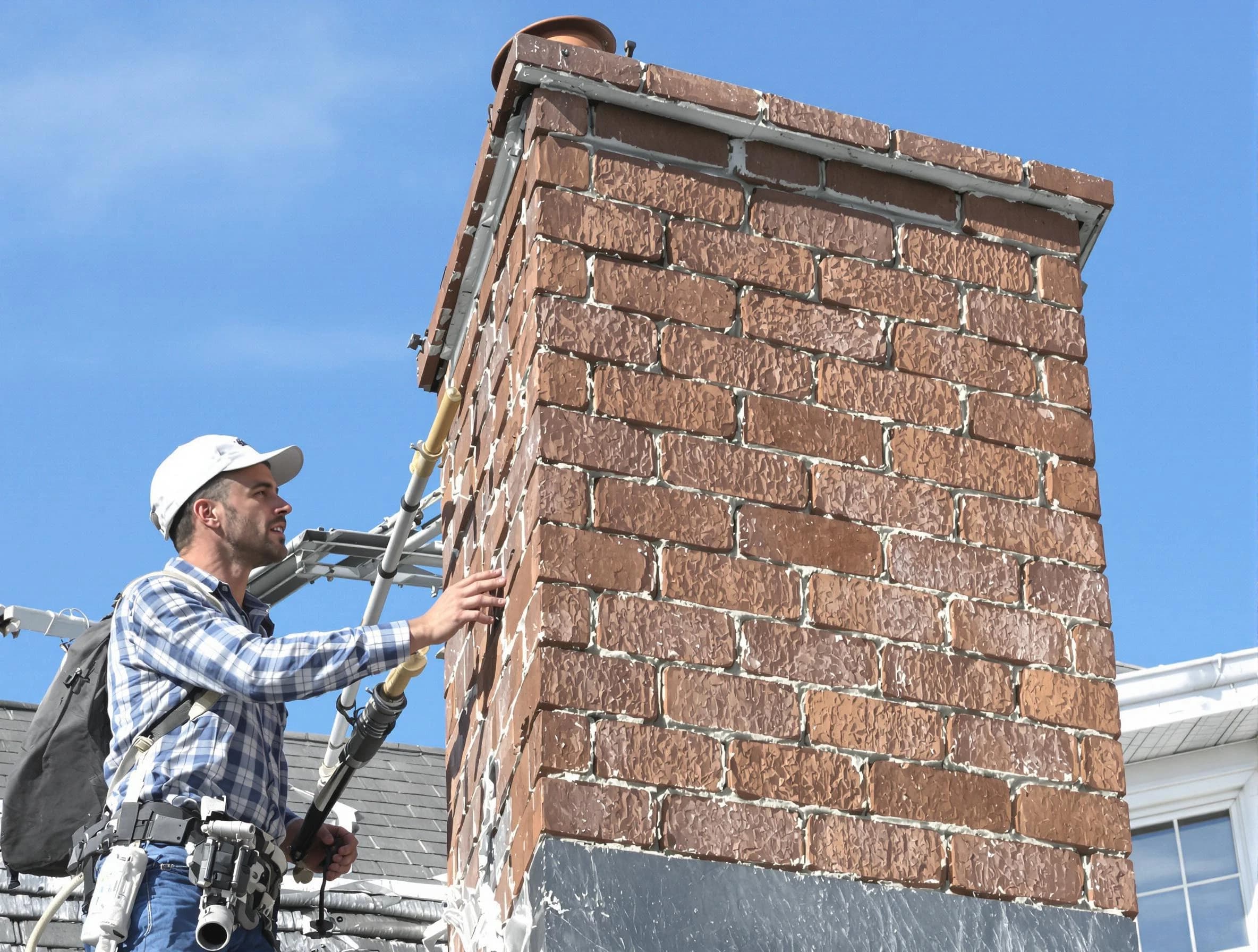 Brickwork for a chimney rebuild by Passaic Chimney Sweep in Passaic, NJ