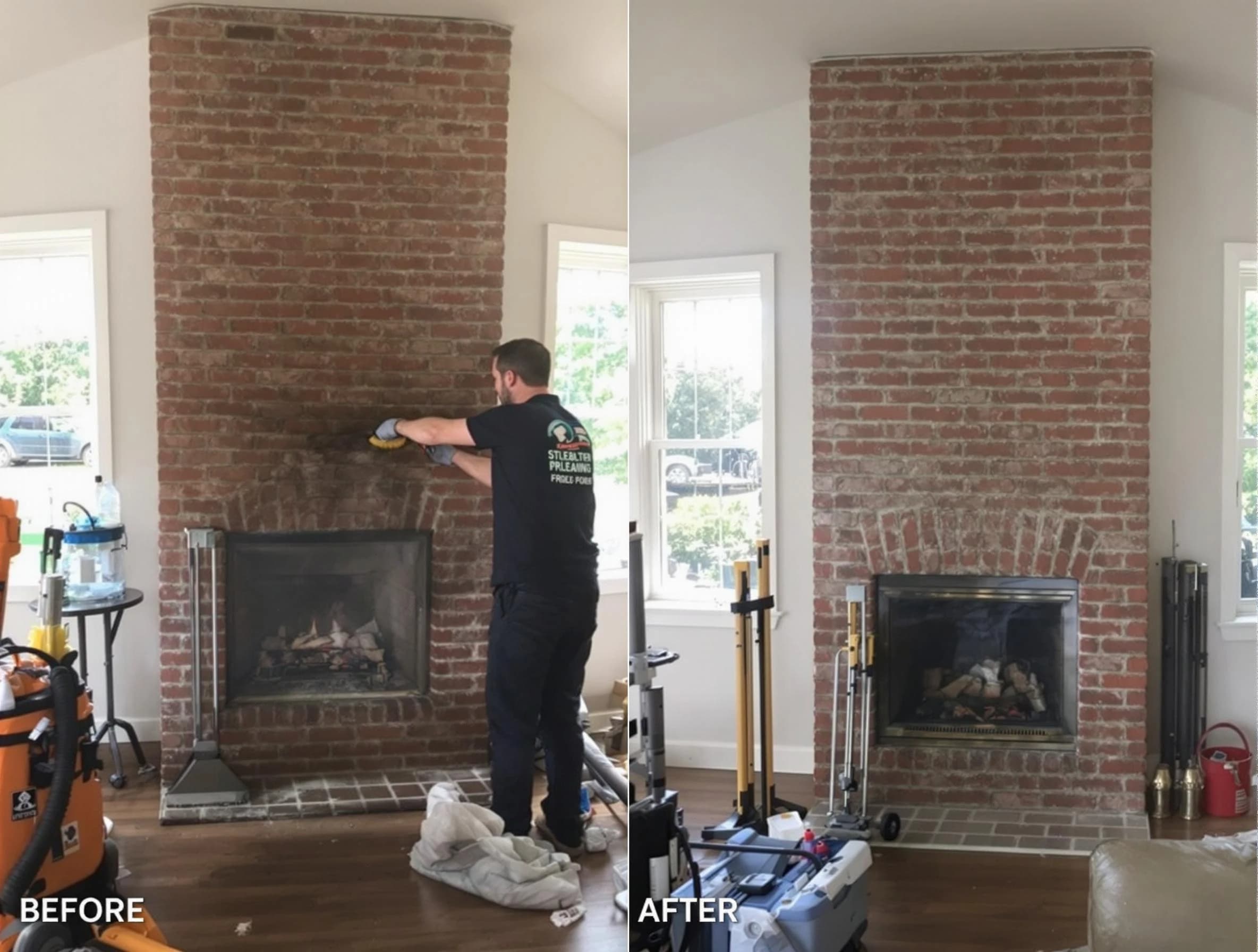 Finished chimney sweeping service by Passaic Chimney Sweep in Passaic, NJ