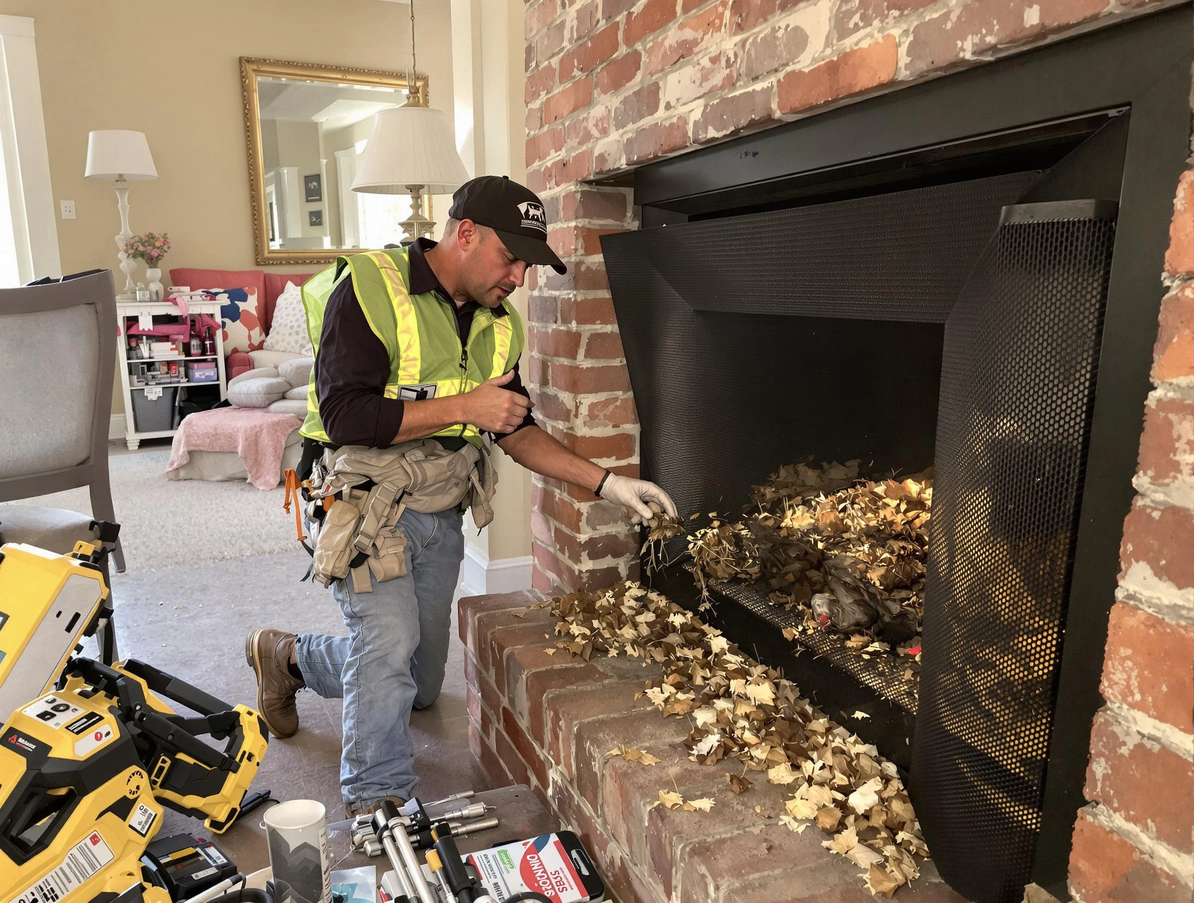 Safe screening installation by Passaic Chimney Sweep in Passaic, NJ