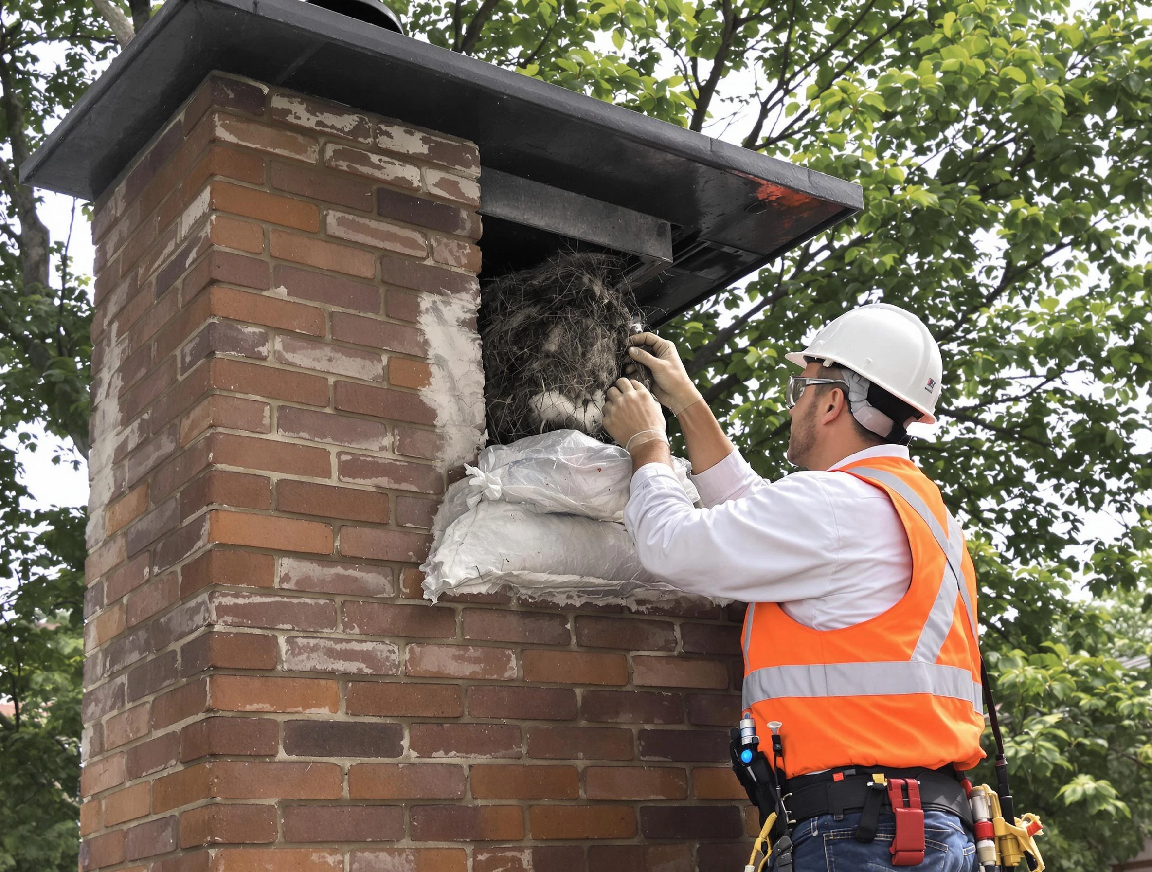 Humane removal of debris and animals by Passaic Chimney Sweep in Passaic, NJ